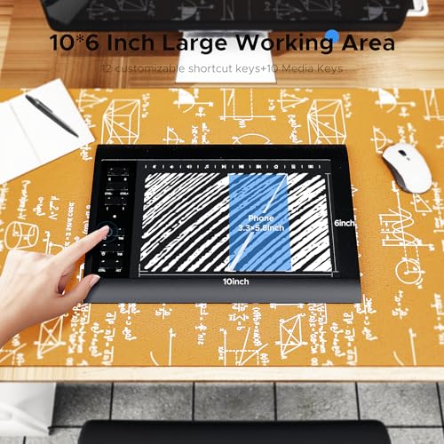 Drawing Tablet: TeinenRon Graphics 10x6 Inch with 8192 – In Use
