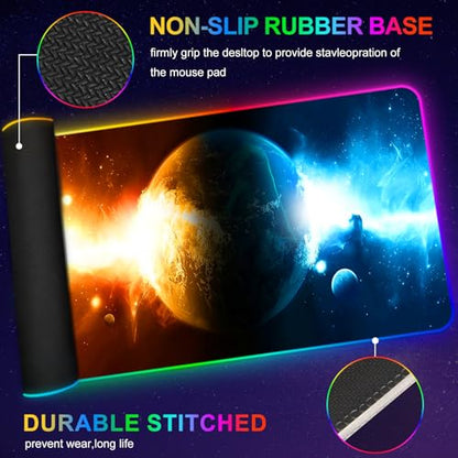 Mouse Mat: ARTSO RGB Gaming Mouse Pad Large Extended LED – Packaging