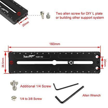 Haoge HQR-160 160mm Multi-Purpose Long Quick Release – Additional Angle