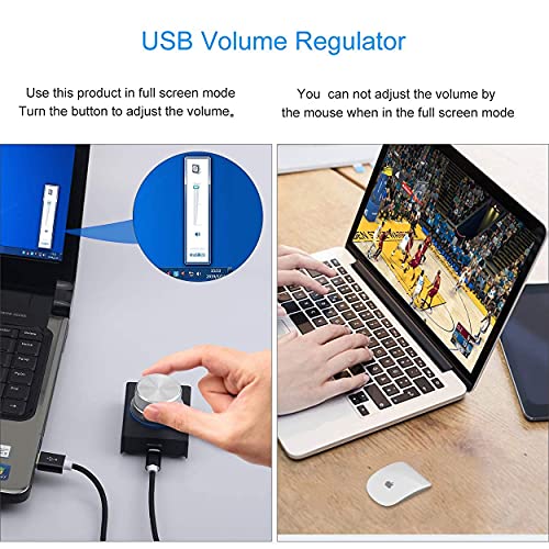 Volume Control: AIMOS USB Volume Control Module with 6.57ft – Side View