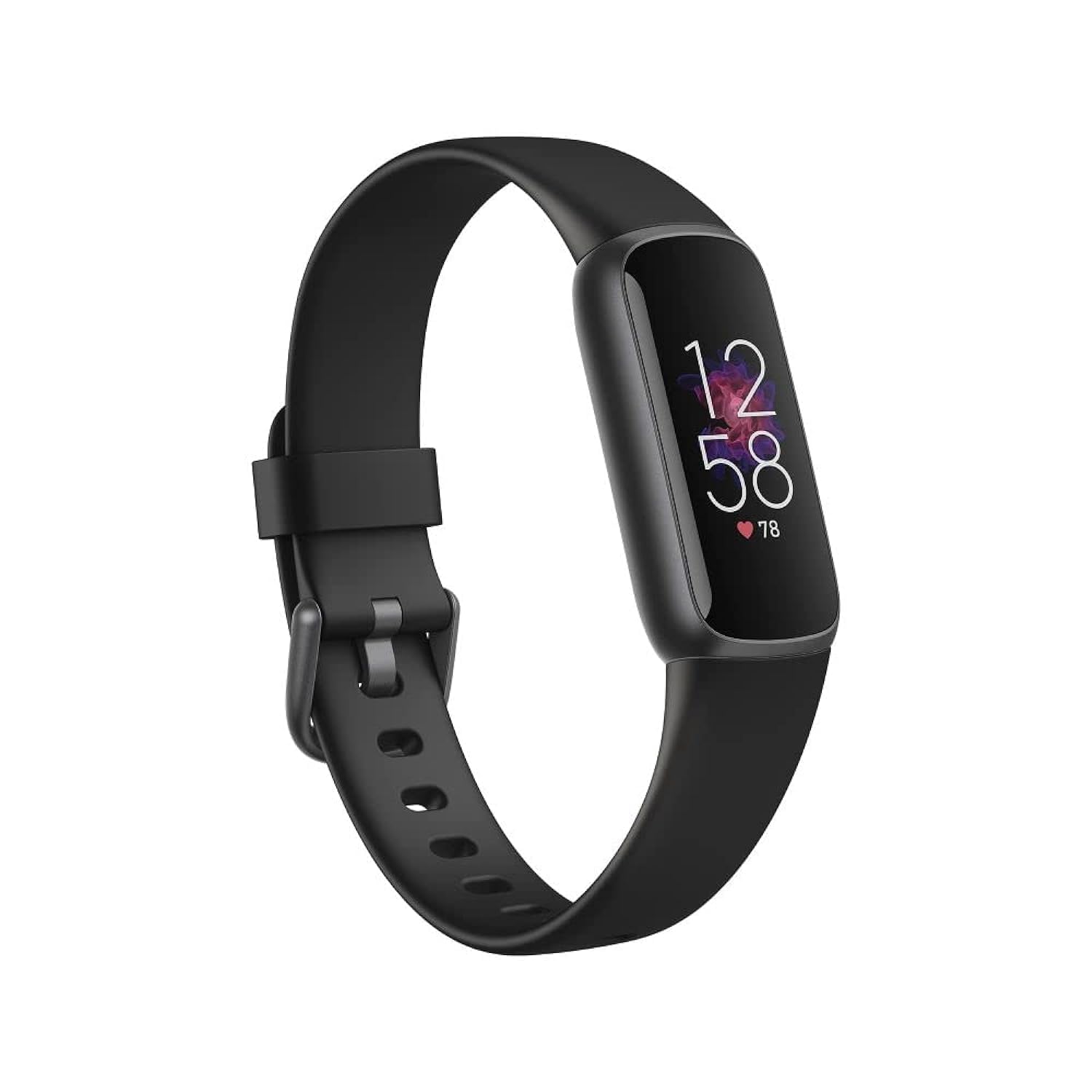 Fitbit Luxe Fitness and Wellness Tracker with Stress Management, Sleep Tracking and 24/7 Heart Rate, Black/Graphite, One Size (S & L Bands Included)