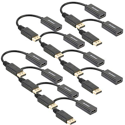 DisplayPort to HDMI Adapter: Anbear Premium 10-Pack – Front View