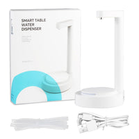 LED Bedside Water Dispenser,Desktop Water Bottle Dispenser,New Upgrade LED Light and Touch Buttons, Portable 5 Gallon Water Dispenser,with 7 Levels Pumping and Light,Suitable for Home, Office