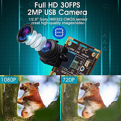 Camera Webcam: ALPCAM USB Camera Module Wide Angle 180 – Side View