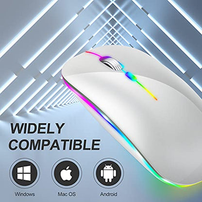 Led Mouse: KLO Rechargeable Mouse BT5.2 Type-C USB 2.4G – Close-up Detail