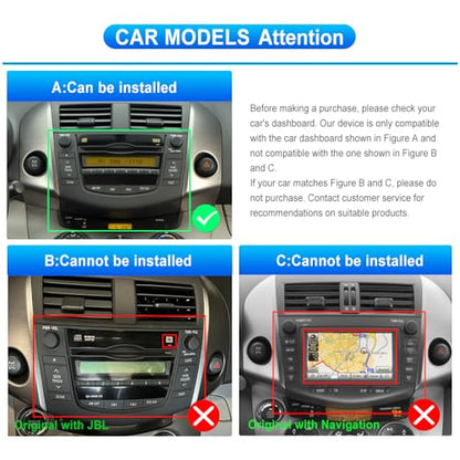 Android 13 Car Radio for Toyota RAV4 2007 2008 2009 2010 – Back View