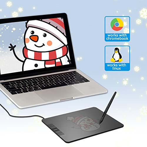 PNBOO PN640: Professional Drawing Tablet 8192 Pressure – Back View