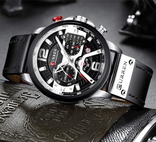 Fanmis Mens Luxury Watches: Business Chronograph Dress Watch – Close-up Detail