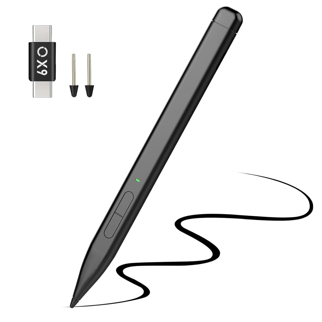 TiMOVO Stylus Pen for Microsoft Surface, Magnetic Surface Pen for Surface Pro 9/8/7+/7/6/5/4/3/X, Surface 3, Go 3/2/1, Book 3/2/1, Laptop 3/2/1, Studio 2+/2/1, HP Stylus,HP Envy X360 Pen 4096 Pressure