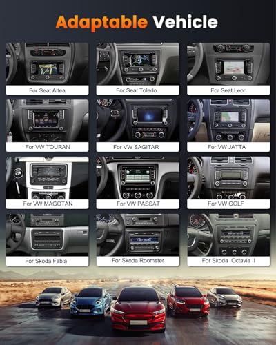 2G+64G 9 Inch Android 13 Car Stereo Radio Carplay for VW – Back View