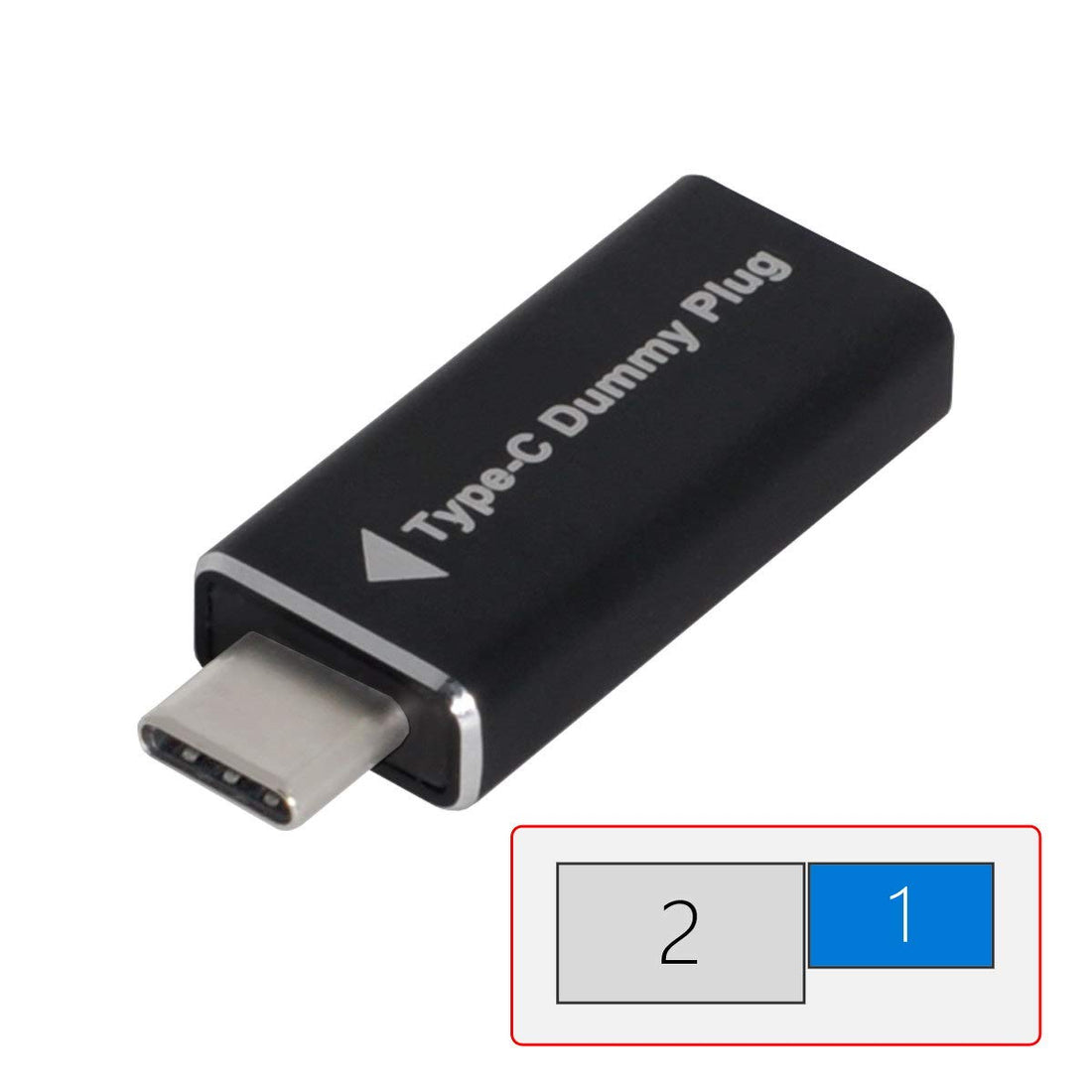 cablecc CY Virtual Display Adapter USB-C Type-C DDC EDID Dummy Plug Headless Ghost Display Emulator 1920x1080p@60Hz