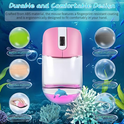Wireless Mouse Cute: Elec Space Floating Animal Optical – Back View