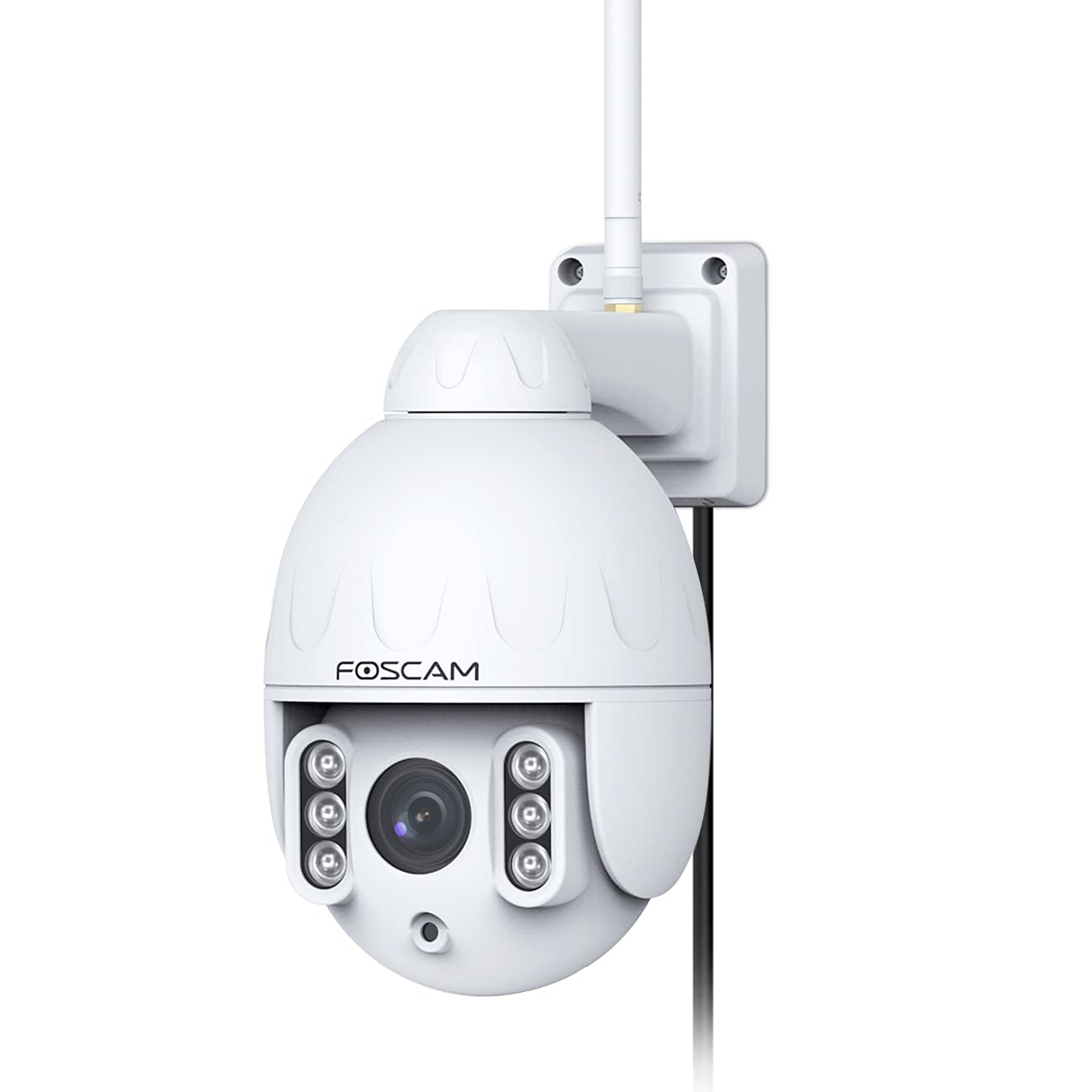 Foscam HT2 1080p Outdoor 2.4g/5gHz WiFi PTZ IP Camera, 4X Optical Zoom Pan Tilt Security Surveillance Speed Dome, 2-Way Audio with Mic & Speaker, 165ft Night Vision, CMOS Image Sensor, IP66