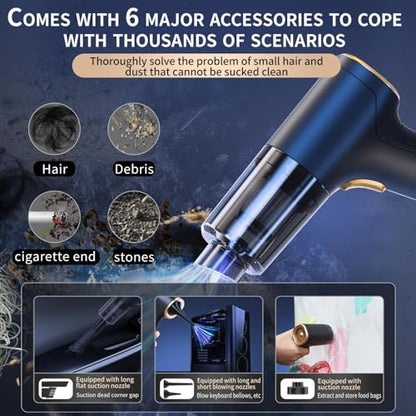 Vacuum Car: Nosader Handheld Car Vacuum 12000PA High Power – Close-up Detail