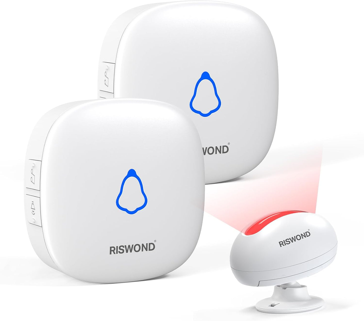 Wireless Motion Sensor Door Chime: Business Entry Doorbell – Front View