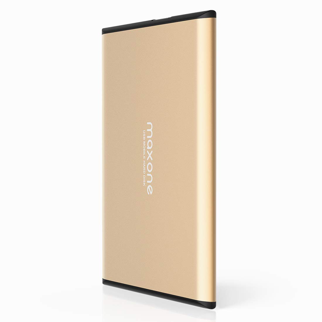 1TB Portable External Hard Drive - Maxone Ultra Slim 2.5'' External HDD USB 3.0 for PC, Mac, Laptop, PS4, Xbox one - Gold