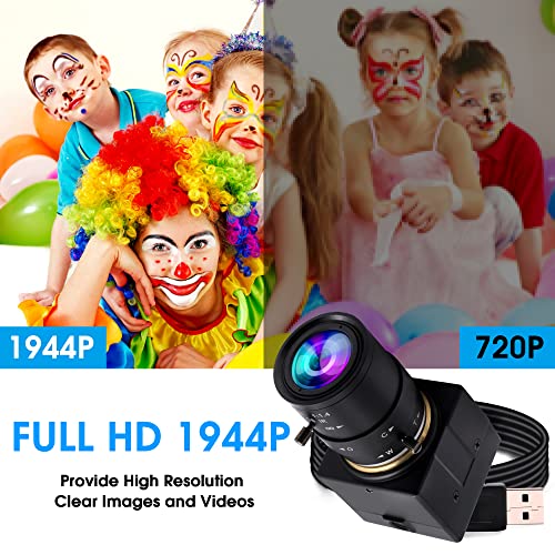 Wireless Camera Hotspot: Hotpet 5MP USB Camera 2.8-12mm – Close-up Detail