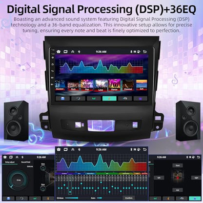 8 Core Android [2+64G] Car Stereo for Mitsubishi Outlander – Back View