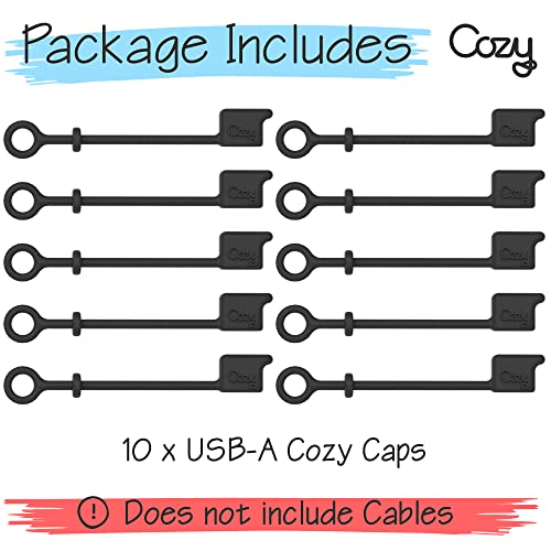 Cozy Caps: Premium USB A Cable Covers – Close-up Detail