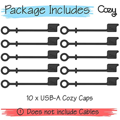 Cozy Caps: Premium USB A Cable Covers – Close-up Detail