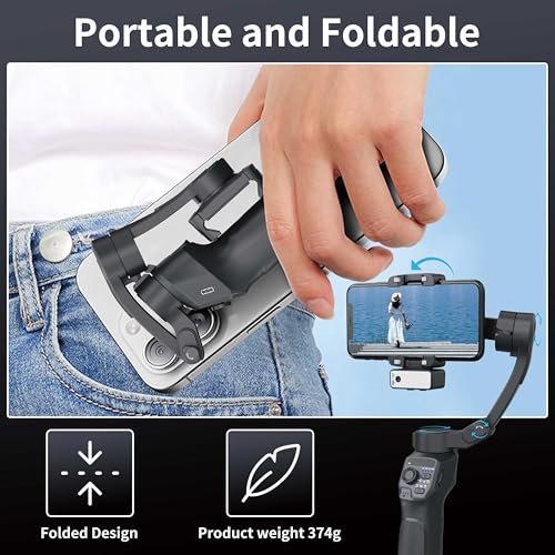 Gimbal Stabilizer: 3-Axis Handheld Gimbal for Smartphone – In Use