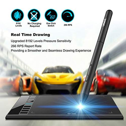 Tablet Graphics: UGEE M708 10x6 Inch Large Drawing Tablet – Close-up Detail