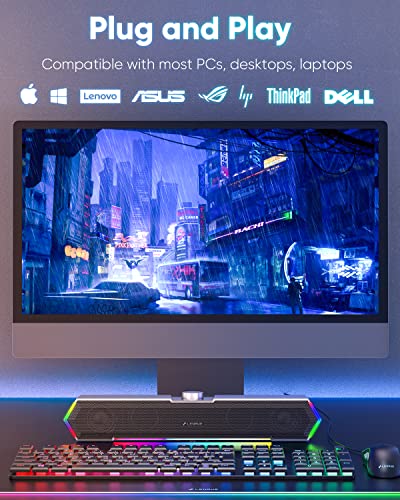 Computer Speakers: LENRUE G11 Desktop Touch Lights PC – Packaging