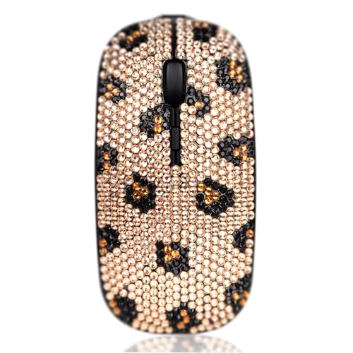 Bling Wireless Mouse: Luxury Crystal Rhinestone Sparkly – Front View