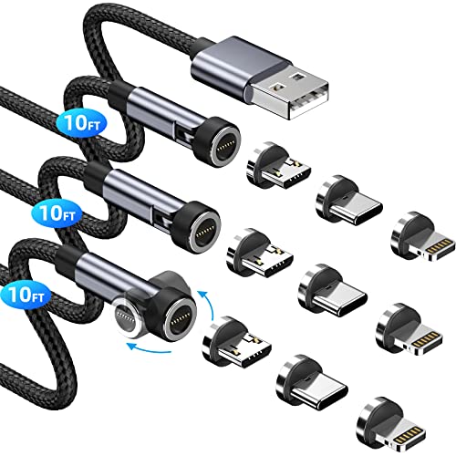 Magnetic Charging: 540 Rotation Magnetic Charging Cable 3A – Front View