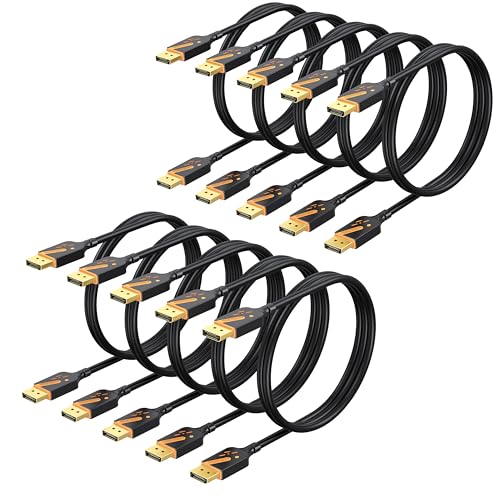 DisplayPort Cable Male to Male – Front View