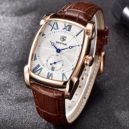 BENYAR Waterproof Watch: BENYAR Classic Rectangle Case – In Use
