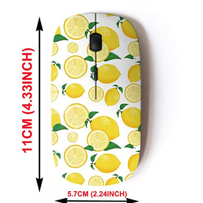 CJCBROES Mouse: 2.4G Wireless Mouse with Cute Pattern Design – Side View