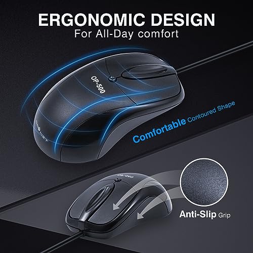 Industrial Mouse: PAWHITS RS232 COM Port Mechanical Mouse – Side View
