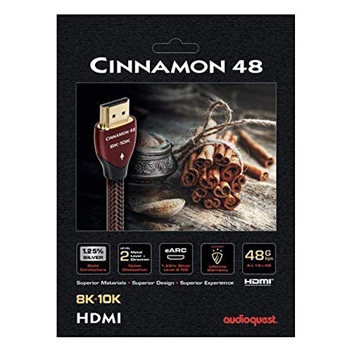 AudioQuest Cinnamon 48 0.75m 8K-10K 48Gbps HDMI Cable – Close-up Detail