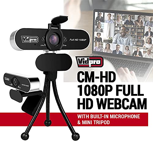 Webcam Vidpro: Vidpro CM-HD 1080P Full HD Webcam with – Close-up Detail