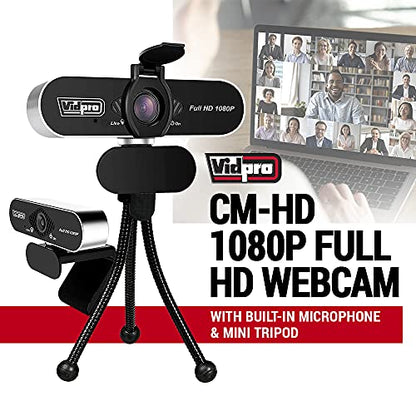 Webcam Vidpro: Vidpro CM-HD 1080P Full HD Webcam with – Close-up Detail