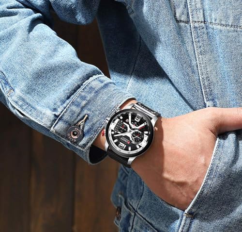 Fanmis Mens Luxury Watches: Business Chronograph Dress Watch – In Use