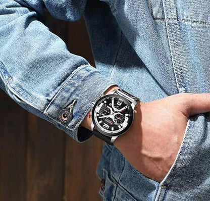 Fanmis Mens Luxury Watches: Business Chronograph Dress Watch – In Use