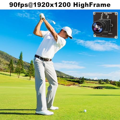 ALPCAM 2MP Global Shutter USB Camera Module – Side View