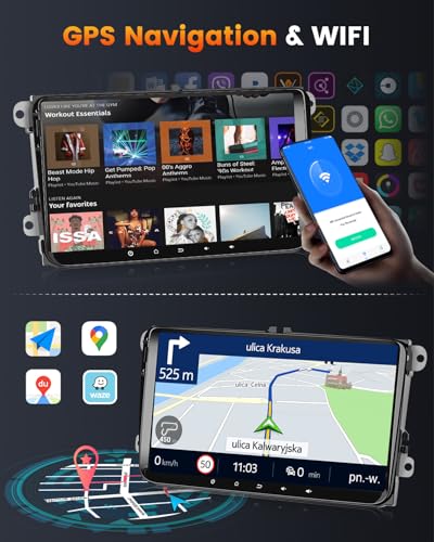 2G+64G 9 Inch Android 13 Car Stereo Radio Carplay for VW – Close-up Detail