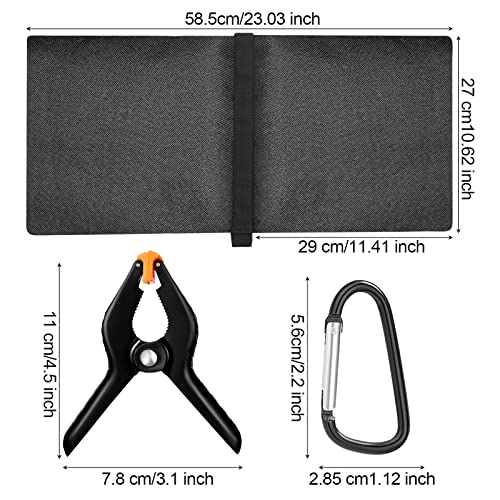 Hoteam 12 Sets Sandbag Outdoor Curtain Weighted Bags Sets – Side View