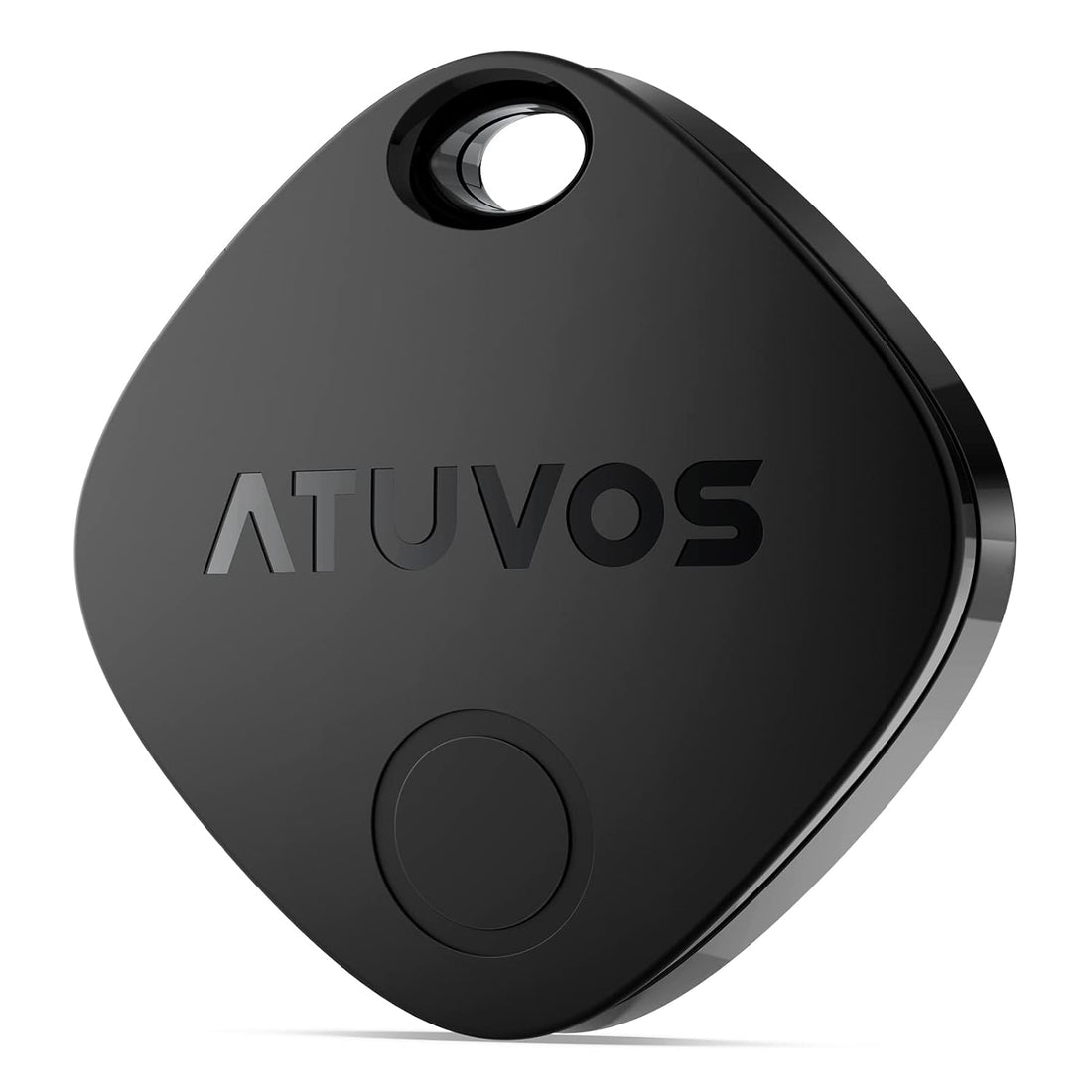 ATUVOS Luggage Trackers for Suitcase, Bluetooth Tracker Works with Apple Find My (iOS only), IP67 Waterproof, Privacy Protection, Lost Mode, Item Locator for, Bags, and More 1 Pack Black
