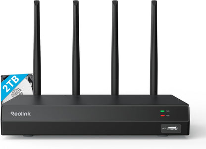 REOLINK 4K 16CH WiFi NVR with Wi-Fi 6 and 2.4/5 GHz – Front View