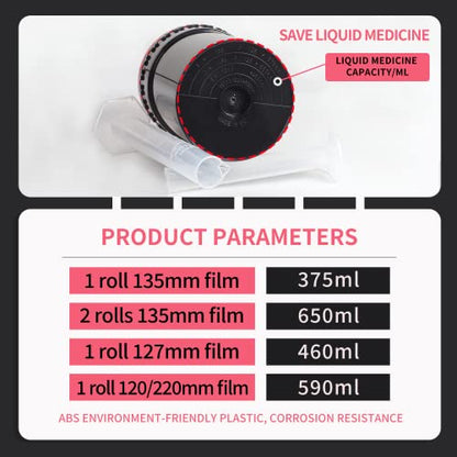 Universal Compact Developing Tank 2 Spiral Reel for – Back View
