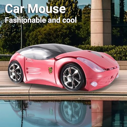 Wireless 3D Sports Car Shape Ergonomic Optical Mini Mouse – Side View