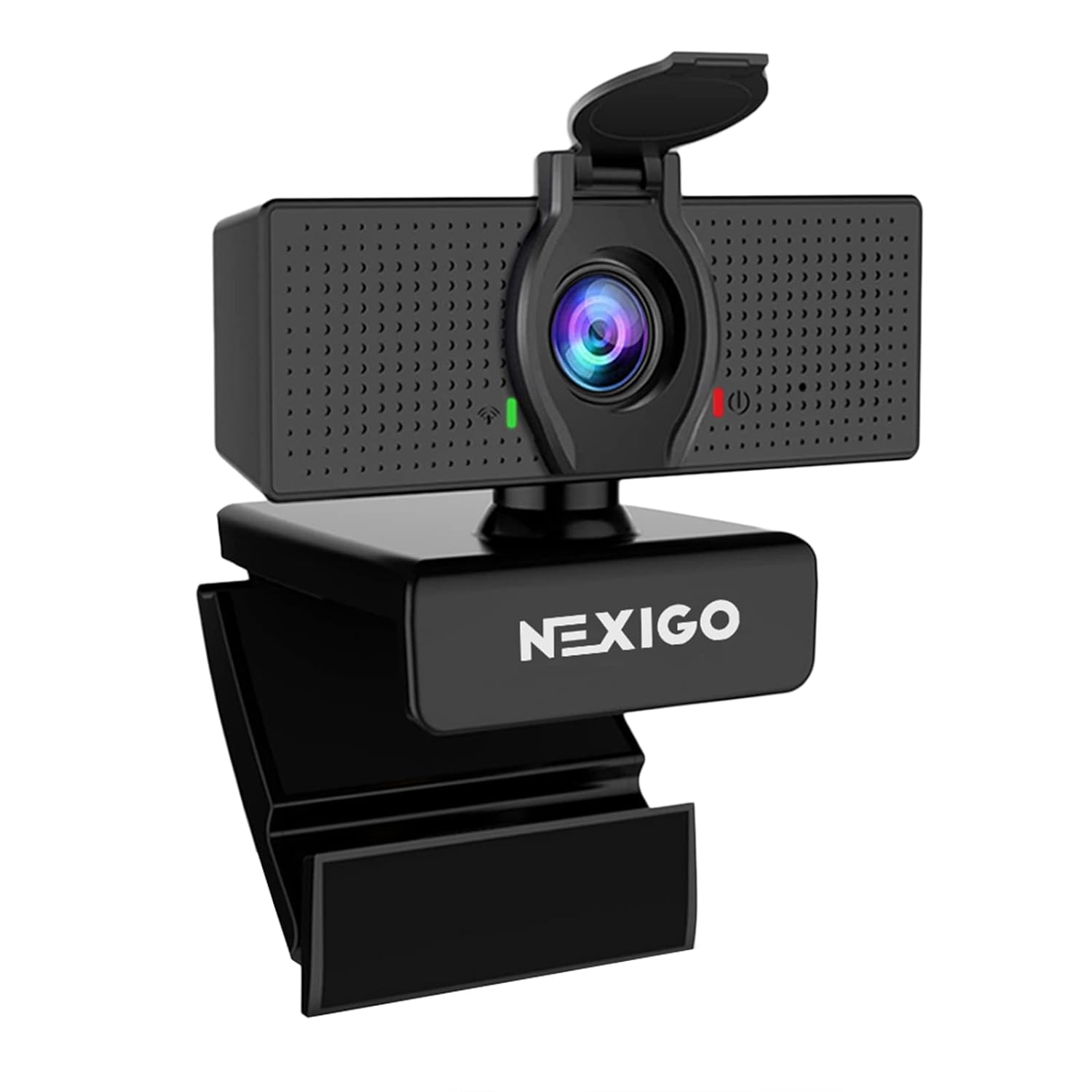 NexiGo 2020 1080P Webcam with Privacy Cover - NexiGo 110-degree Wide Angle Widescreen USB Camera Built-in Dual Stereo Microphone for PC/Mac Laptop/Desktop Streaming Video Calling Recording Conferencing