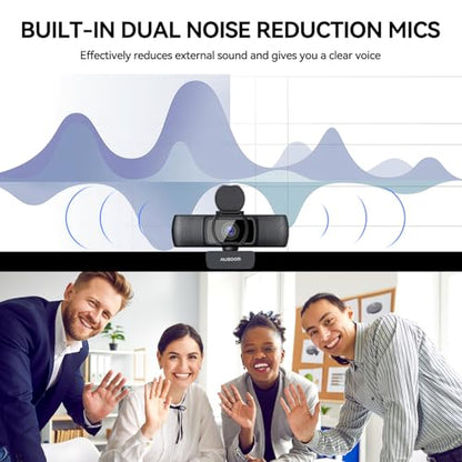 Webcam Camera: AUSDOM AF640 1080P Plug-and-Play USB PC – Close-up Detail