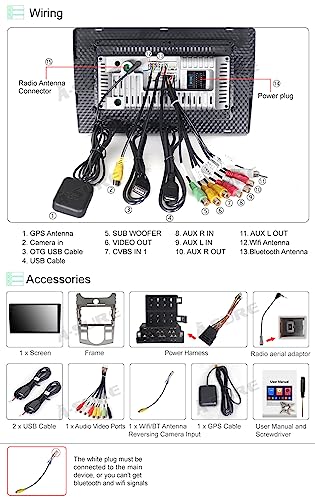 ASURE 9 inch Car Stereo Radio for Kia Forte Cerato – Back View