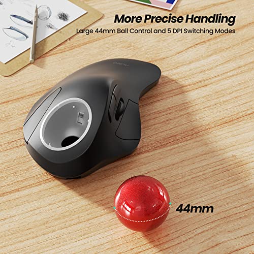Mouse Nulea: Nulea M505B Wireless Trackball Mouse – In Use