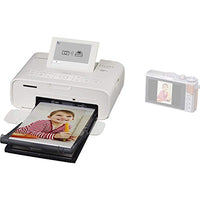 Canon Canon SELPHY CP1300 Compact Photo Printer (White) with WiFi and Accessory Bundle w/Canon Color Ink and Paper Set